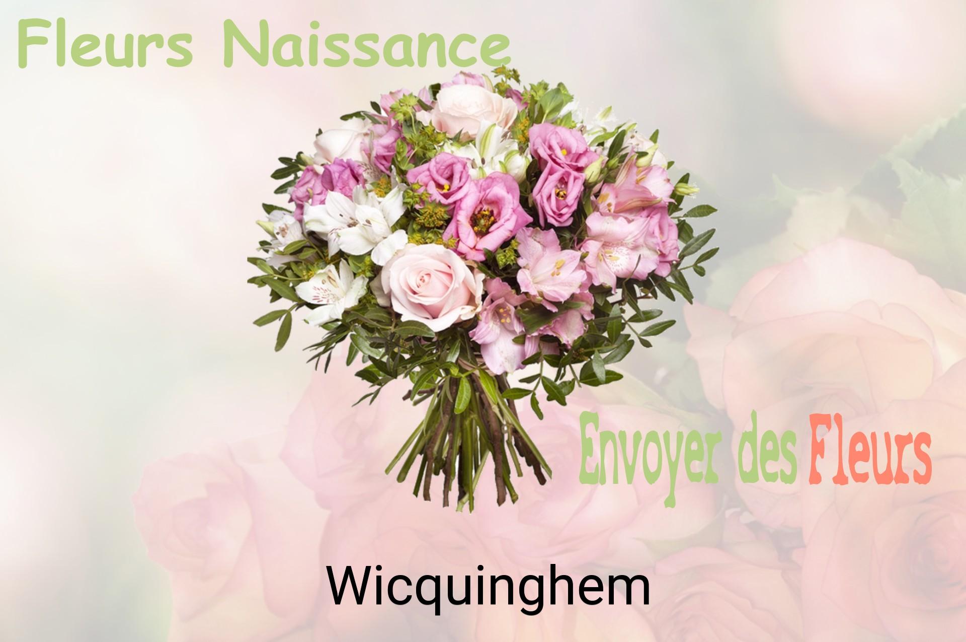 Bouquet de fleurs de naissance livré à Wicquinghem