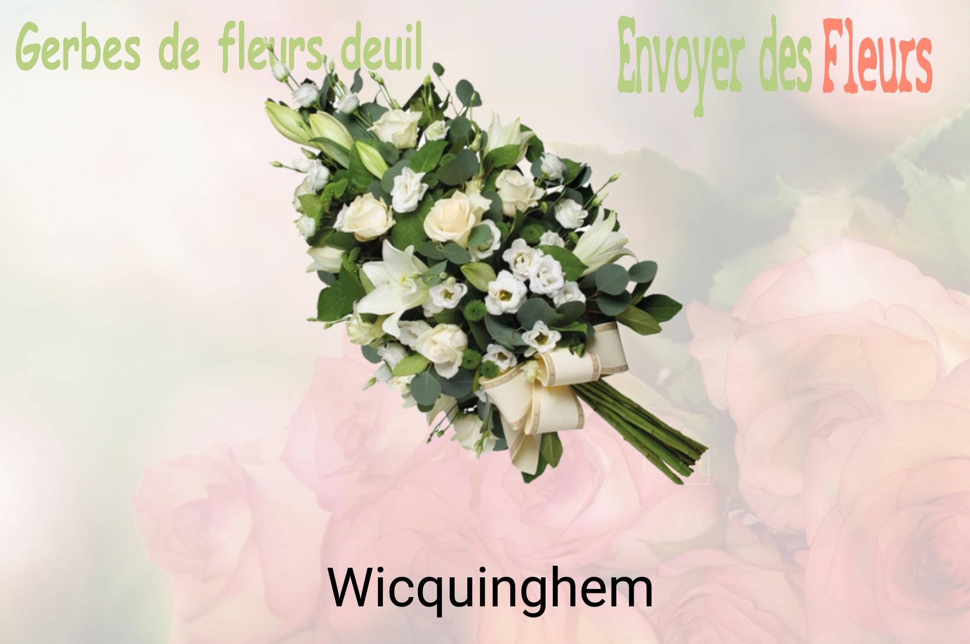 Gerbe de fleurs de deuil livrée à Wicquinghem